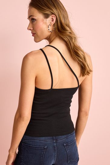 One shoulder cheap spaghetti strap top