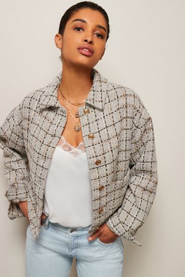 Next bouclé jacket clearance
