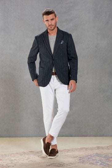 Buy Signature Italian Wool Blend Jersey Blazer from Next