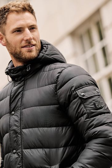 Buy Longline Mock Bomber Layer Coat from Next