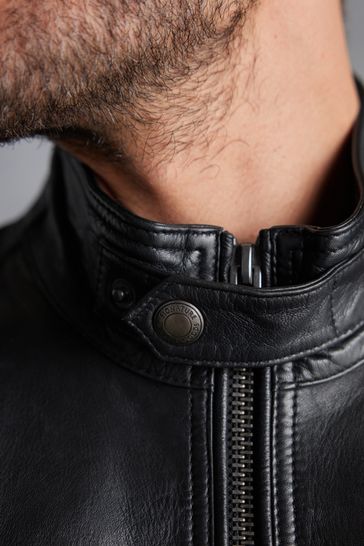 Mens black utility top jacket