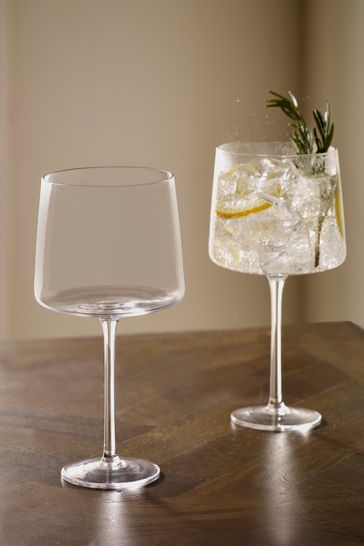 Buy Set of 2 Angular Gin Glasses from Next