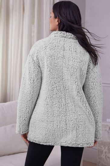 Teddy fleece cardigan top