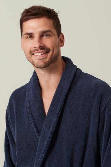 Buy Signature Pure Cotton Towelling Dressing Gown from Next