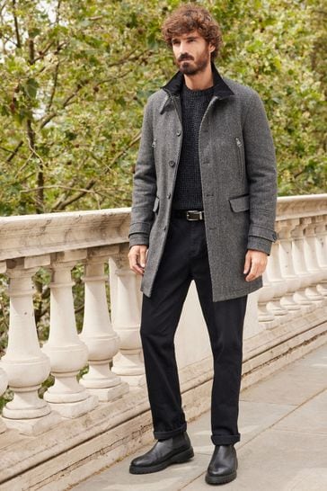 Overcoat sale funnel neck