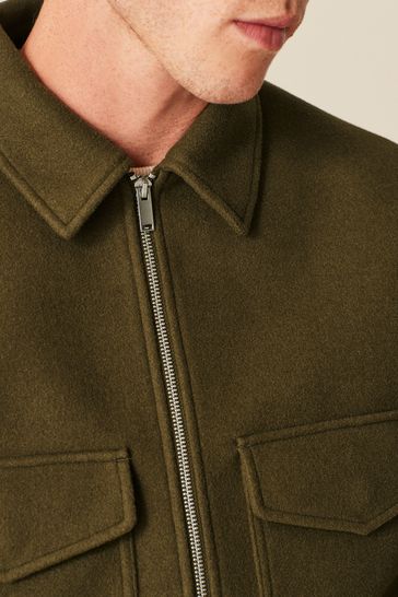 Olive green trucker jacket cheap