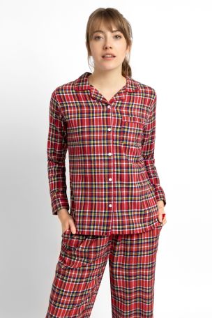 Womens hot sale tartan pyjamas