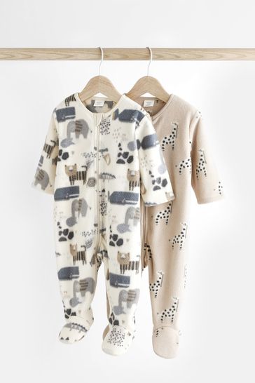 Next baby fleece sleepsuits hotsell