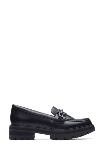 Clarks Orianna Bit Sneaker, Black Leat, 0 US Donna, Leat Nera, 0 Women/0 Men