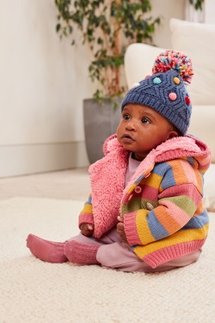 Fleece lined cardigan baby on sale
