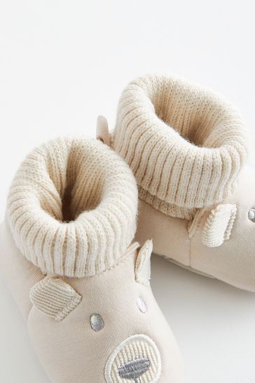 Sock top baby booties outlet