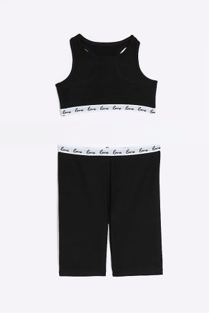 Champion crop top and shorts set online