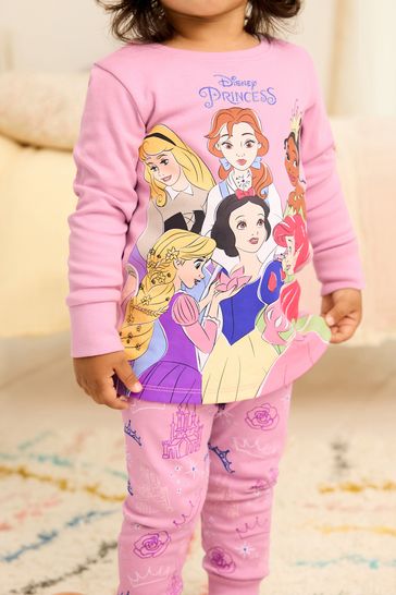 Purple 100 Cotton Disney Princesses Snuggle Pyjamas 9mths 8yrs