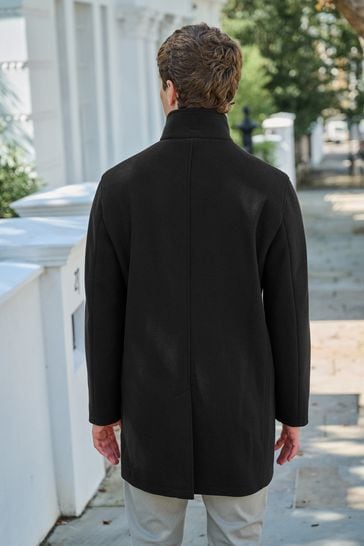 Buy Funnel Neck Coat With Built In Gilet from Next