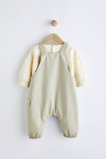 Buy Baby Cargo Dungarees And Bodysuit Set 0mths 2yrs from Next