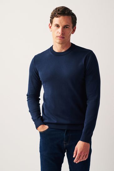 Rowca cotton blend crew neck pullover top