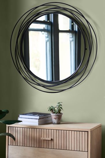 Buy Silver Contemporary Wire 91x91cm Wall Mirror from the Next UK online  shop