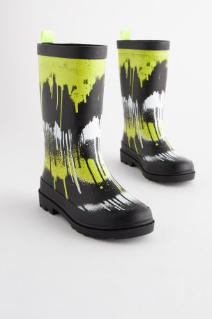 Lime top green wellies