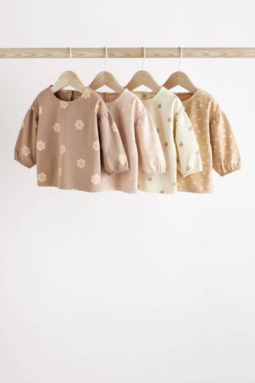 Buy Baby Long Sleeve Tops 4 Pack from the Laura Ashley online shop