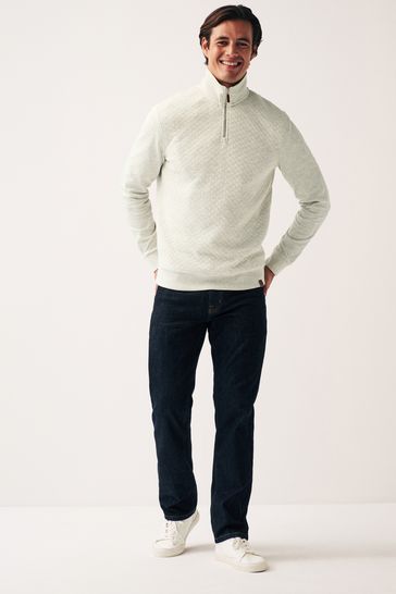 Next mens half zip jumper sales