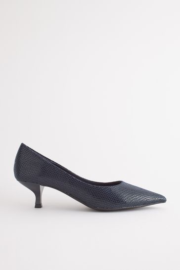 Navy kitten heels wide fit sales
