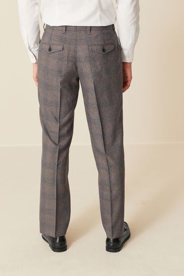 Buy Check Smart Trousers from Next
