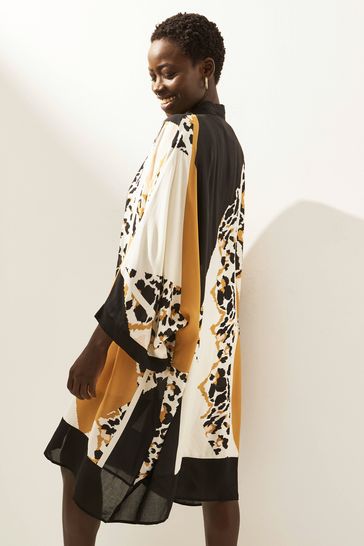 Animal print kimono jacket hot sale
