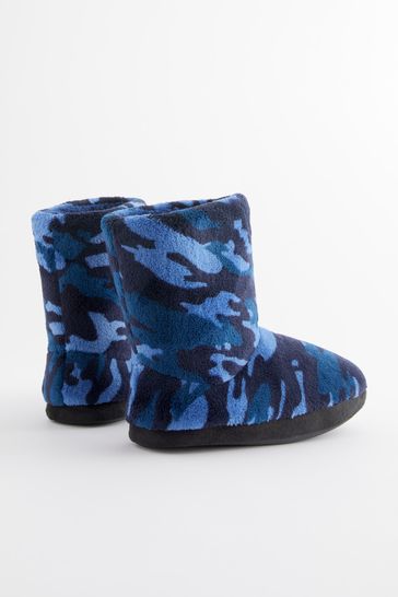 Navy blue slipper boots cheap