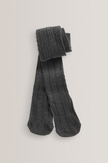 Grey cable tights store