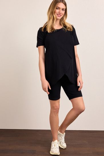 Buy Maternity Ribbed Cycling Shorts from Next
