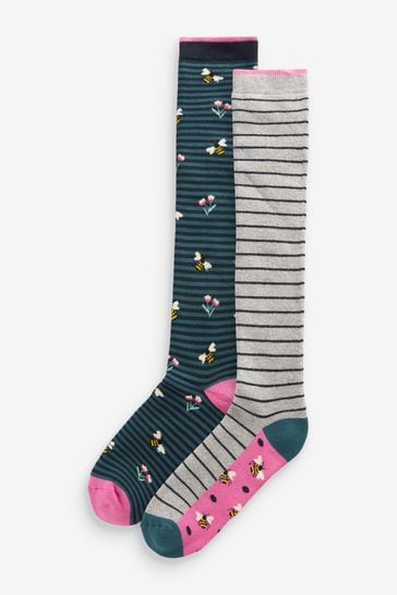 Bees Welly Socks 2 Pack