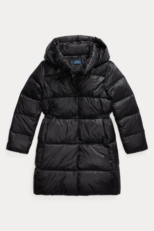 Buy Polo Ralph Lauren Girls Longline Puffer Black Jacket from the Laura Ashley online shop