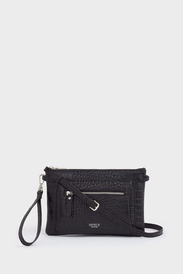 Buy Osprey London The Ruby Leather Cross Body Cognac Clutch from the Laura Ashley online shop