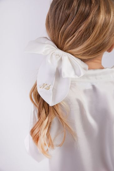 Buy Personalised Satin Hair Bow Scrunchie by HA Designs from the Next UK  online shop