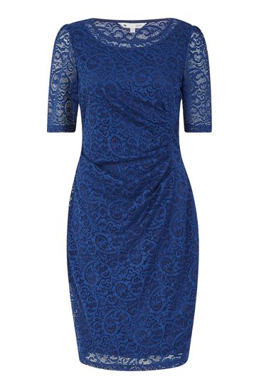 Buy Yumi Ruched Lace Dress from Next 