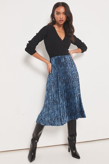 Buy Lipsy Wrap 2 in 1 Pleated Dress from Next Austria