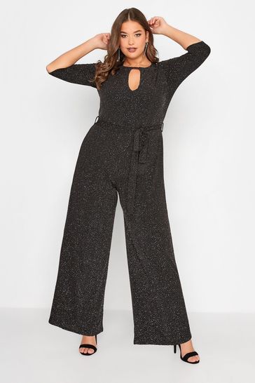Buy Yours Curve London Glitter Party Keyhole Jumpsuit from Next Finland