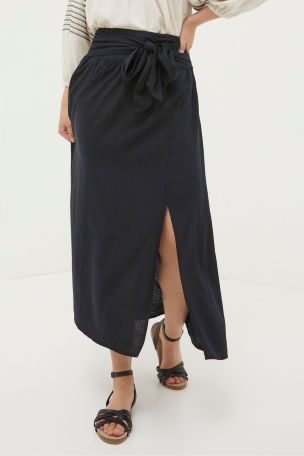 Black flowy work skirt shop