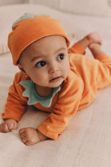 Velour baby sleepsuits discount