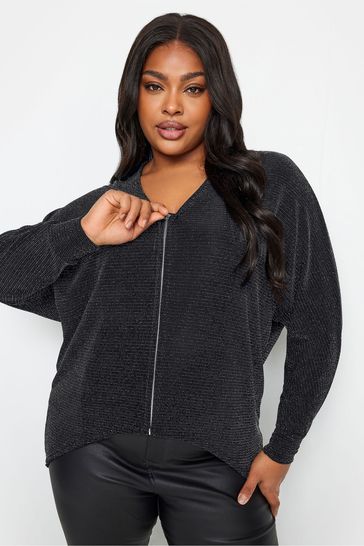 Sparkle bomber top