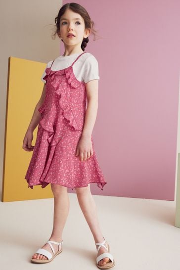 Frill slip dress cheap