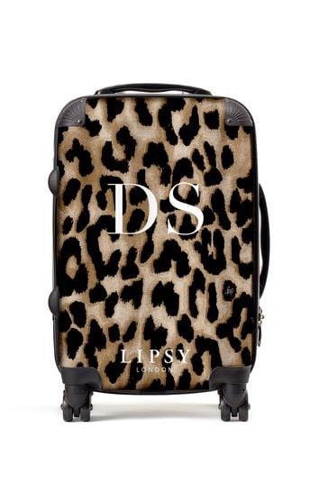 large leopard print suitcase