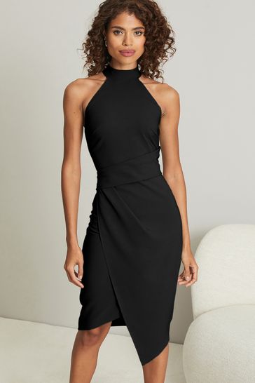 Buy Leslie High Neck Bodycon Dress @ Love, Bonito Singapore | Shop Women's  Fashion Online | Love, Bonito SG