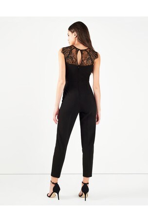 lipsy lace insert jumpsuit