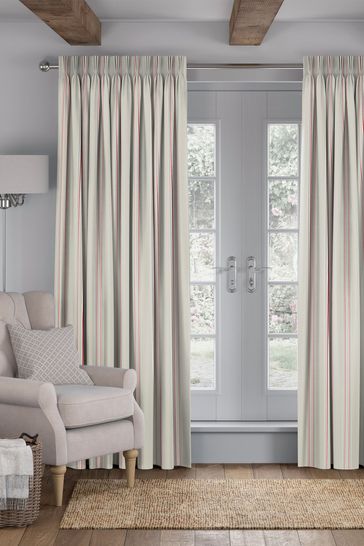 Hepal Stripe Made To Measure, Do You Double Width Curtains For Living Room