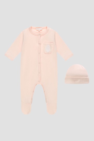 Baby Girls Pink Sleepsuit Set