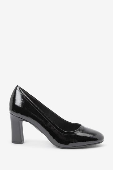 Buy Forever Comfort Round Toe Block Heel Court Shoes from Next