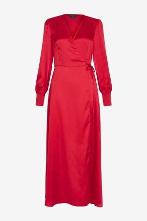 Buy Emma Willis Satin Midi Wrap Dress from Next Denmark