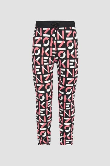 girls red and black leggings