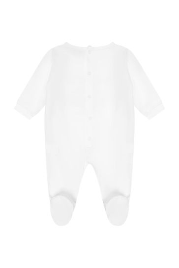 Baby Boys White Sleepsuit